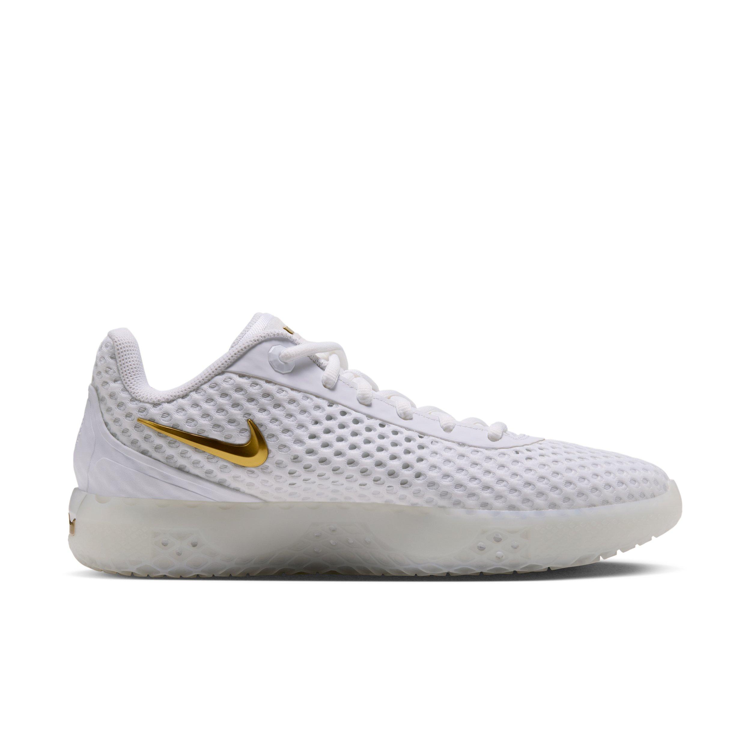 Nike LeBron Witness X "White/White/Photon Dust/Metallic Gold" Men's Basketball Shoe - WHITE/WHITE/DUST/GOLD
